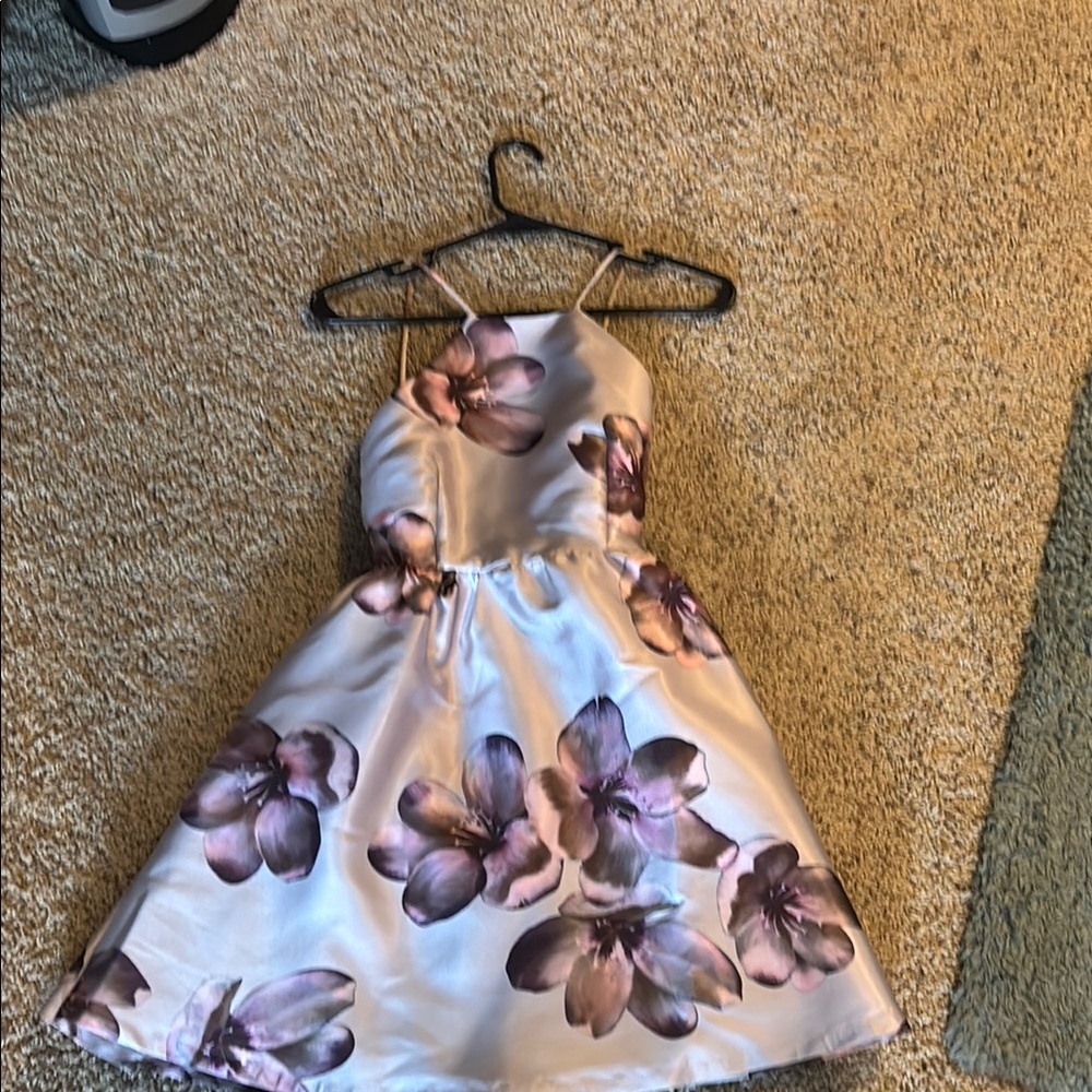 Small lulus pink and purple floral dress